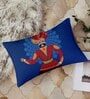 Blue Polycotton Ethnic motif 12x18 inches Cushion Covers (Pack of 2)