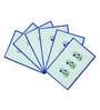 Freesia Floral (12x18) Blue & White Poly Cotton (Set of 6) Table Linen Set