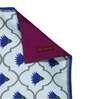 Freesia Floral (12x18) Blue & White Poly Cotton (Set of 6) Table Linen Set