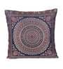 Blue Traditional Poly Cotton 16 x 16 Inches Cushion Covers (Set of 5)