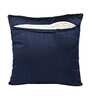 Blue Traditional Poly Cotton 16 x 16 Inches Cushion Covers (Set of 5)
