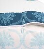 Blue Polycotton Floral 16x16 inches Cushion Covers (Pack of 5)