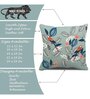 Blue Polycotton Floral 24x24 inches Cushion Covers (Pack of 2)