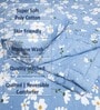 Blue Polycotton Floral 300 GSM 4pcs Comforter Set
