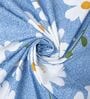 Blue Polycotton Floral 300 GSM 4pcs Comforter Set