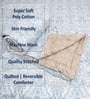 Blue Polycotton Floral 300 GSM 4pcs Comforter Set