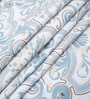 Blue Polycotton Floral 300 GSM 4pcs Comforter Set