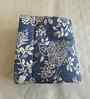 Blue Polycotton Floral 300 Gsm Soft Quilted Double Bed Comforter