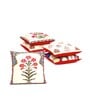 Multicolor Floral Poly Cotton 12 x 12 Inches Cushion Covers (Set of 5)