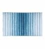 Blue Polyester 24X16 Inches Anti-Skid  Bath Mat