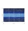 Blue Polyester 24X16 Inches Anti-Skid  Bath Mat