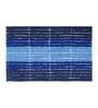 Blue Polyester 24X16 Inches Anti-Skid  Bath Mat