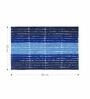Blue Polyester 24X16 Inches Anti-Skid  Bath Mat