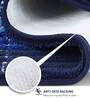 Blue Polyester 24X16 Inches Anti-Skid  Bath Mat