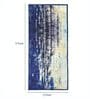 Blue Polyester 24 x 60 Inches Machine Made Floor Runner