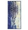 Blue Polyester 24 x 60 Inches Machine Made Floor Runner