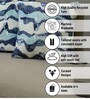 Blue Polyester Abstract 16x16 inches Cushion Covers Set of 3