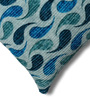 Blue Polyester Abstract 20x20 inches Cushion Covers Set of 2