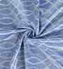 Blue Polyester Abstract 7ft Blackout Eyelet Door Curtains