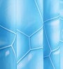 Blue Shower Polyester 6 Ft Blackout Eyelet Shower Curtain