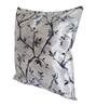 Blue Floral Polyester Blend 16 x 16 Inches Cushion Covers (Set of 5)