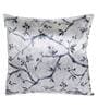 Blue Floral Polyester Blend 16 x 16 Inches Cushion Covers (Set of 5)