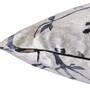 Blue Floral Polyester Blend 24 x 24 Inches Cushion Covers (Set of 2)