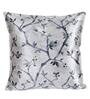Blue Floral Polyester Blend 24 x 24 Inches Cushion Covers (Set of 2)