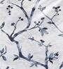 Blue Floral Polyester Blend 24 x 24 Inches Cushion Covers (Set of 2)