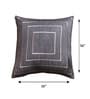 Blue Polyester Blend Geometric 16x16 inches Cushion Cover
