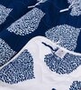 Blue Polyester Floral 150 GSM Reversible Double Bed Comforter