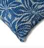 Blue Polyester Floral 18x18 inches Cushion Covers Set of 2