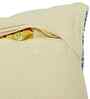 Blue Polyester Floral 18x18 inches Cushion Covers Set of 3