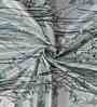 Blue Polyester Floral 9ft Blackout Eyelet Door Curtains