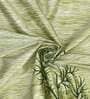 Green Floral Polyester 5 Ft Semisheer Eyelet Window Curtains (Set of 2)