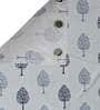 Grey Floral Polyester 9 Ft Semisheer Eyelet Door Curtains (Set of 2)