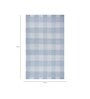 Blue Polyester Geometric 108 x 144 Inches Flat Weaves Dhurries