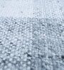 Blue Polyester Geometric 108 x 144 Inches Flat Weaves Dhurries