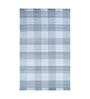 Blue Polyester Geometric 108 x 144 Inches Flat Weaves Dhurries