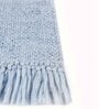 Blue Polyester Geometric 108 x 144 Inches Flat Weaves Dhurries