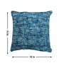 Blue Polyester Geometric 16x16 inches Cushion Covers Set of 3