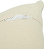 Blue Polyester Geometric 18x18 inches Cushion Cover
