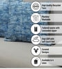 Blue Polyester Geometric 20x20 inches Cushion Covers Set of 3
