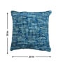 Blue Polyester Geometric 20x20 inches Cushion Covers Set of 3