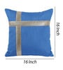 Blue Polyester Geometric 40x40 inches Cushion Covers Set of 5
