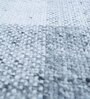 Blue Polyester Geometric 60 x 84 Inches Flat Weaves Dhurries