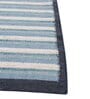 Blue Polyester Geometric 60 x 84 Inches Flat Weaves Dhurries