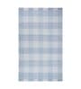 Blue Polyester Geometric 60 x 84 Inches Flat Weaves Dhurries