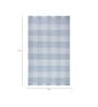 Blue Polyester Geometric 60 x 84 Inches Flat Weaves Dhurries