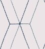 Blue Geometric Polyester 7 Ft Sheer Eyelet Door Curtains (Set of 2)